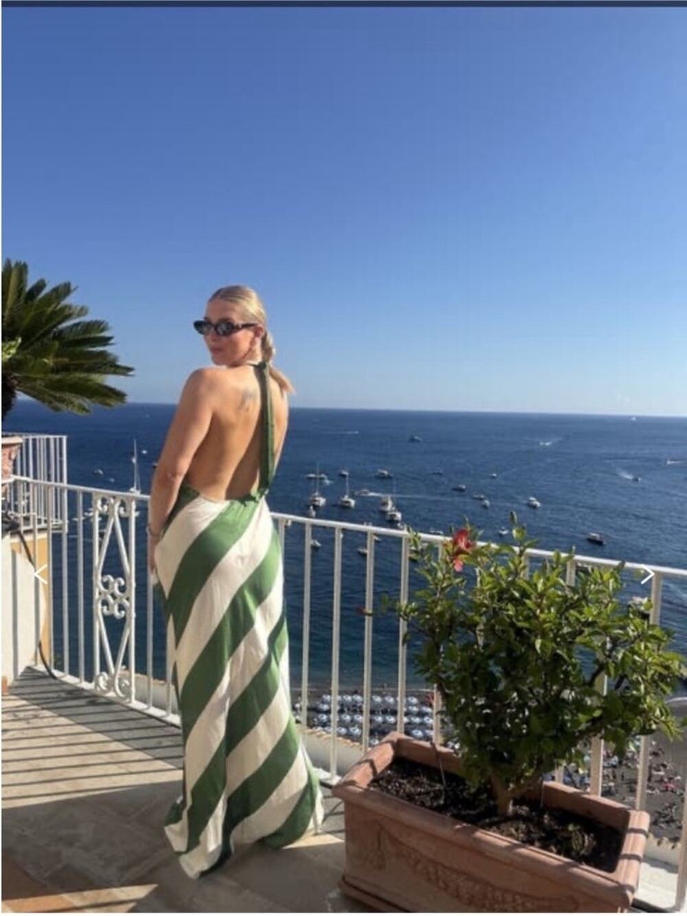 Ronny Kobo Chantell Dress in Palm and Ivory
